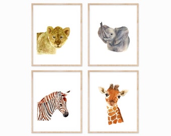 Safari Nursery Decor, Safari Nursery Prints, Safari Wall Decal, Safari Animal Print, Zoo Animal Nursery, Zoo Animals, Zoo Animal Wall Decals