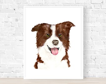 Misty the Border Collie Print, Border Collie Art, Border Collie Gifts, Dog Art Print, Dog Lover Gift, Puppy Gift, Dog Mum Gift, Dog Dad Gift