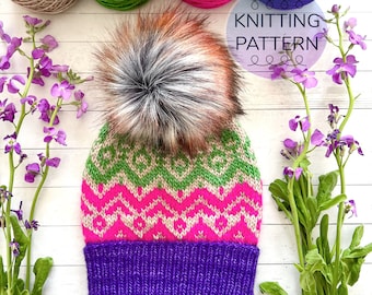 Technicolor Beanie KNITTING PATTERN