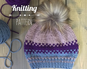 Yeti Beanie knitting PATTERN