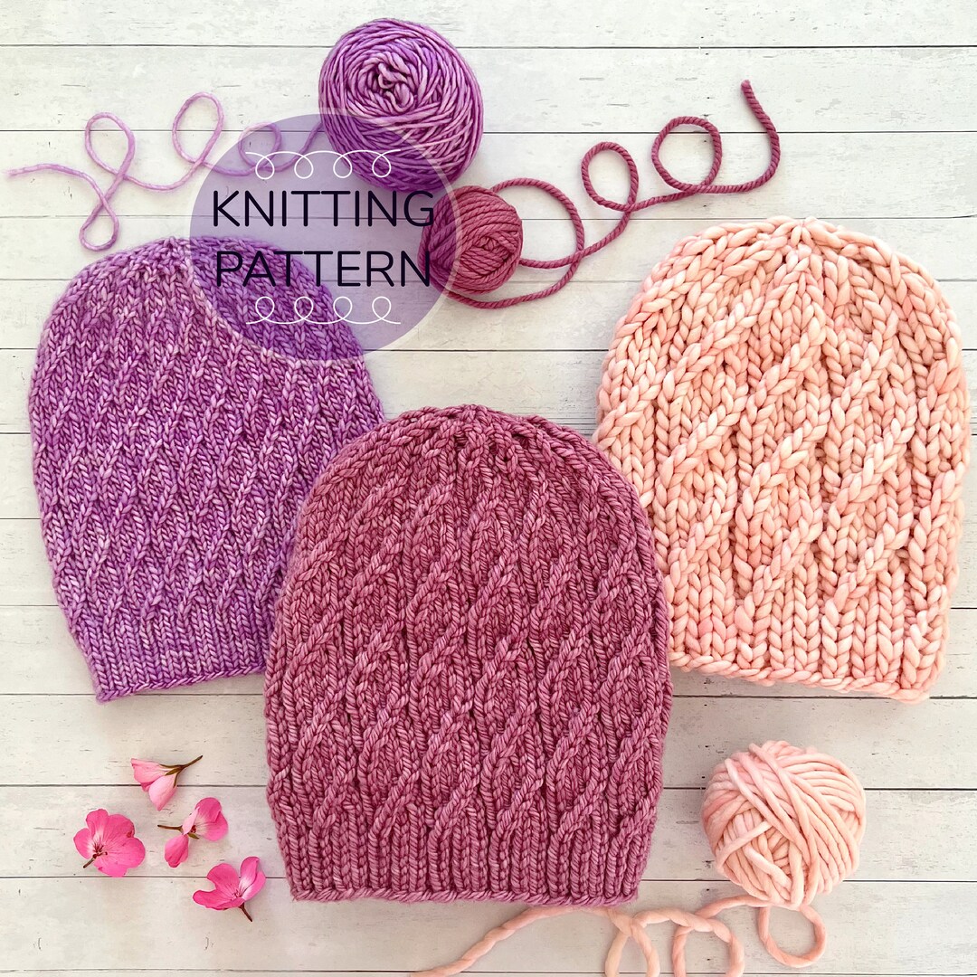 Hum Beanie Knitting PATTERN - Etsy
