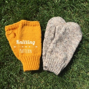 Simple Mittens and Fingerless Gloves PATTERN