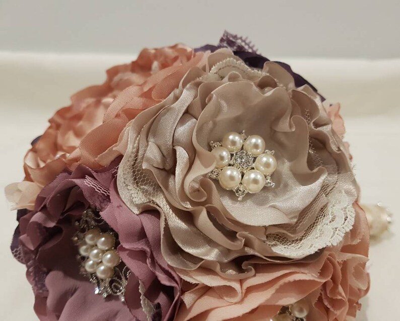 fabric bouquet Brooch bouquet wedding flowers handmade keepsake alternative bouquet bridal flowers satin flowers bridal accessorie