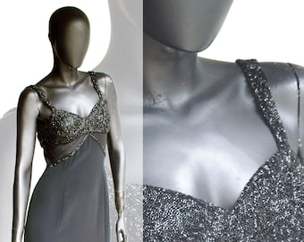 Oleg Cassini Black Evening Dress US Size 6