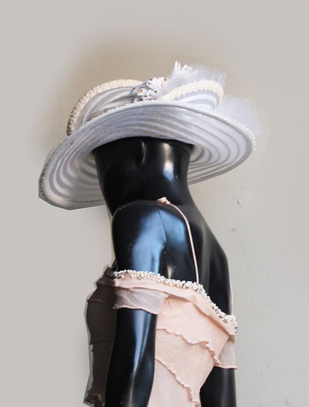 Vintage Milan by Charm hat Vintage Milan By Charm Hat Sequin Mesh Trim | eBay main image 2