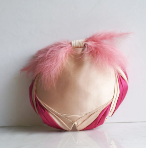 Vintage 50s Pillbox Shades of Pink Hat/Fascinator