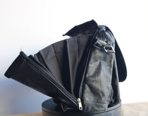 Leather Convertable Computer/accessory Bag - image 5