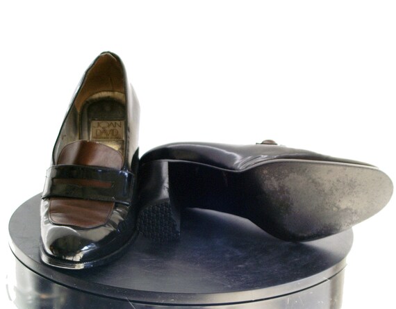 Escarpins Noirs Joan & David - Taille 8M, Cuir Verni, Talons Hauts (3-3.9 Pouces), Occasion