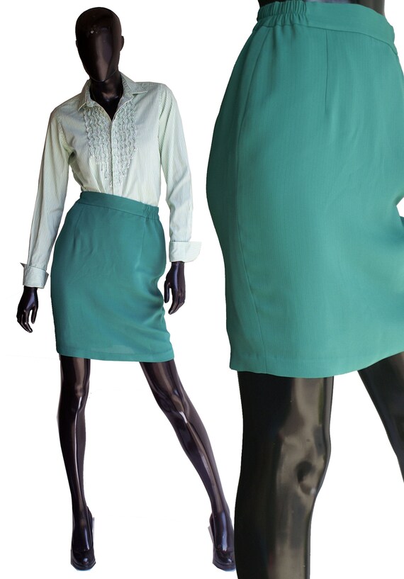 Kelly Green Career wear Skirt  US Size