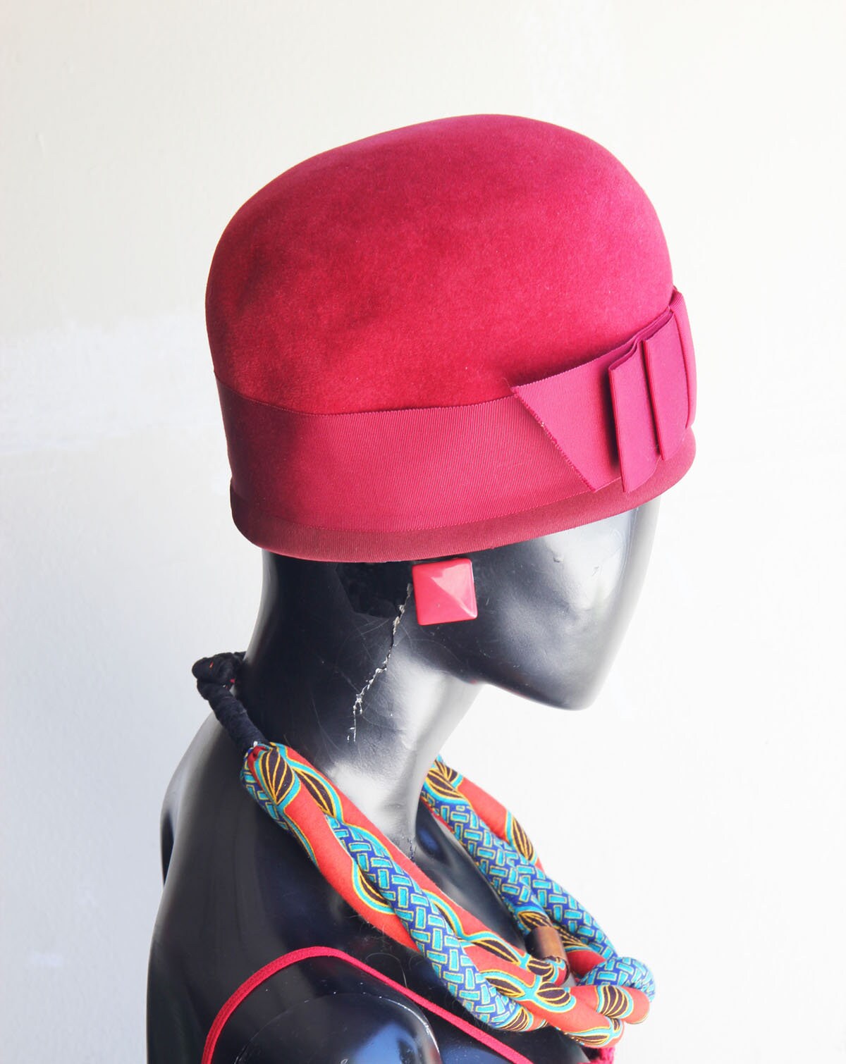 Vintage Christine Original Bubble or Bucket Hat Made in the USA Bucket Original Vintage Hats Women main image 3