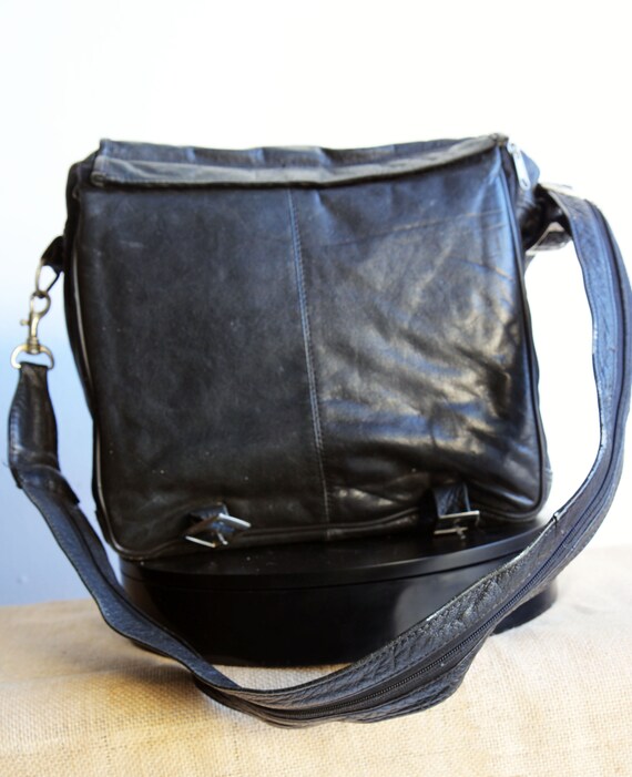 Leather Convertable Computer/accessory Bag - image 2
