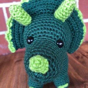 Triceratops Crochet Dinosaur Amigurumi Doll