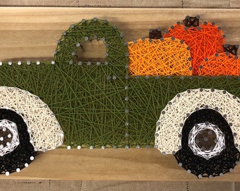 Christmas Tree Truck String Art | Etsy