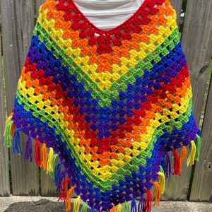 Rainbow Poncho