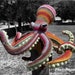 Multi Color Crochet Octopus With Tentacles Handmade Octopus Doll Stuffed Toy Marine Life Collectable