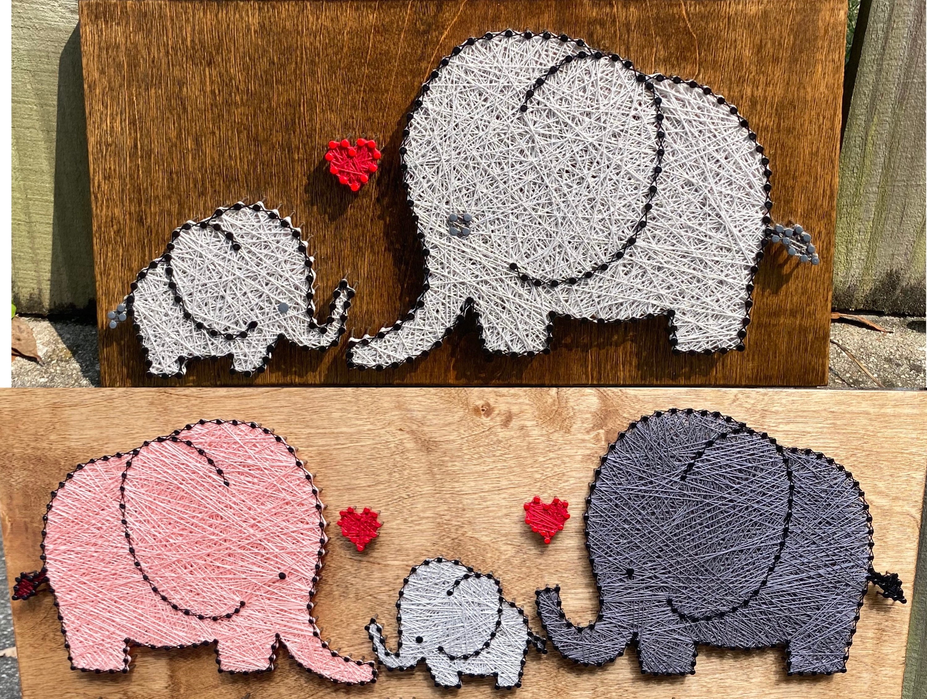 Elephant String Art - Etsy