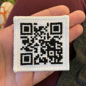 The Original Never Gonna Give You Up QR Code Patch