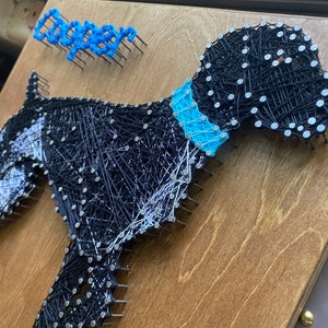 Custom Dog PROFILE String Art Wall Hanging Pet Memorial Home Decor - Etsy
