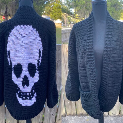 Crochet Skull Cardigan Pattern Crochet 