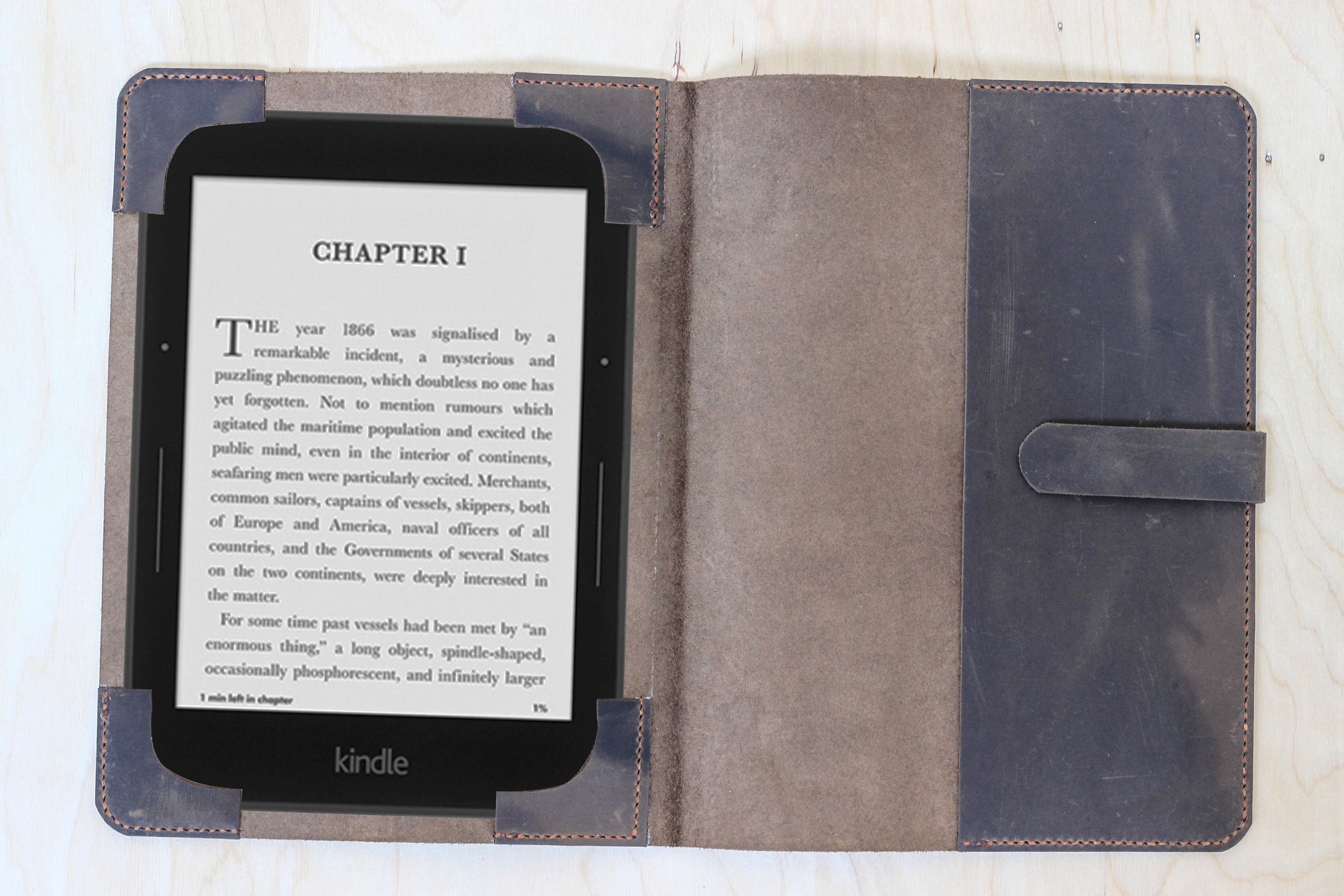 Leather Kindle ereader Cover slip case paperwhite voyage Etsy