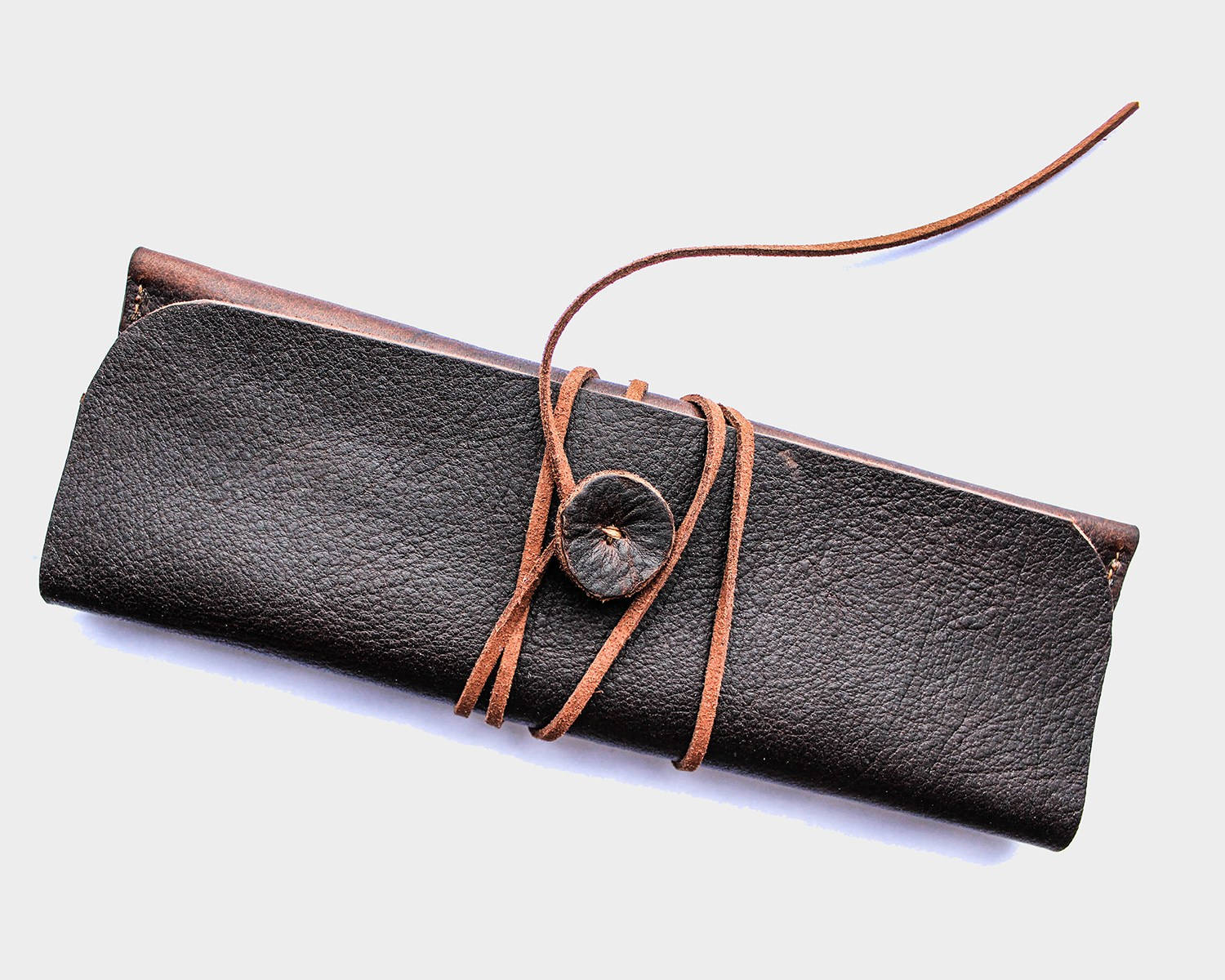 Leather pen case leather pen holder leather pencil holder Etsy