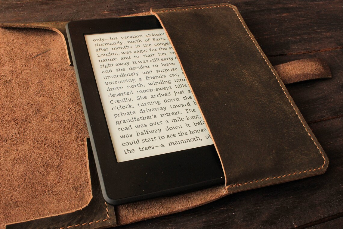 Leather Kindle Case Handmade Kindle Cover Leather Kindle Etsy UK