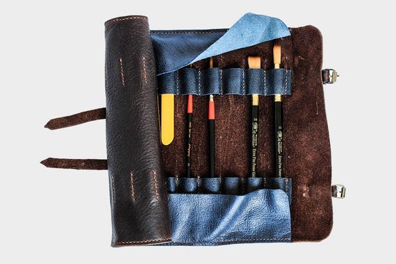 artist brush roll case
