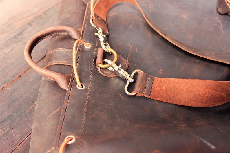 Leather backpack, travel mens womens rucksack bag unisex school bag, vintage crazy horse waxed leather laptop satchel simple back purse 47 image 5