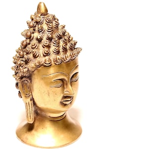 Buddha head 16cm (6.3&quot;) 1.1kg - Handmade Buddha head - 16x10x9cm