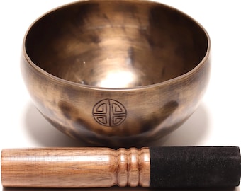 III BEST Offer III Full moon singing bowl 12cm - Tibetan Full moon bowl - Authentic Full moon singing bowl 4.7" - 7 metals singing bowl