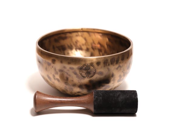 フルムーンシンギングボウル 19cm - チベットフルムーンシンギング