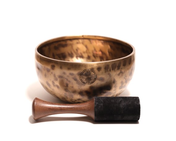 フルムーンシンギングボウル 19cm - チベットフルムーンシンギング