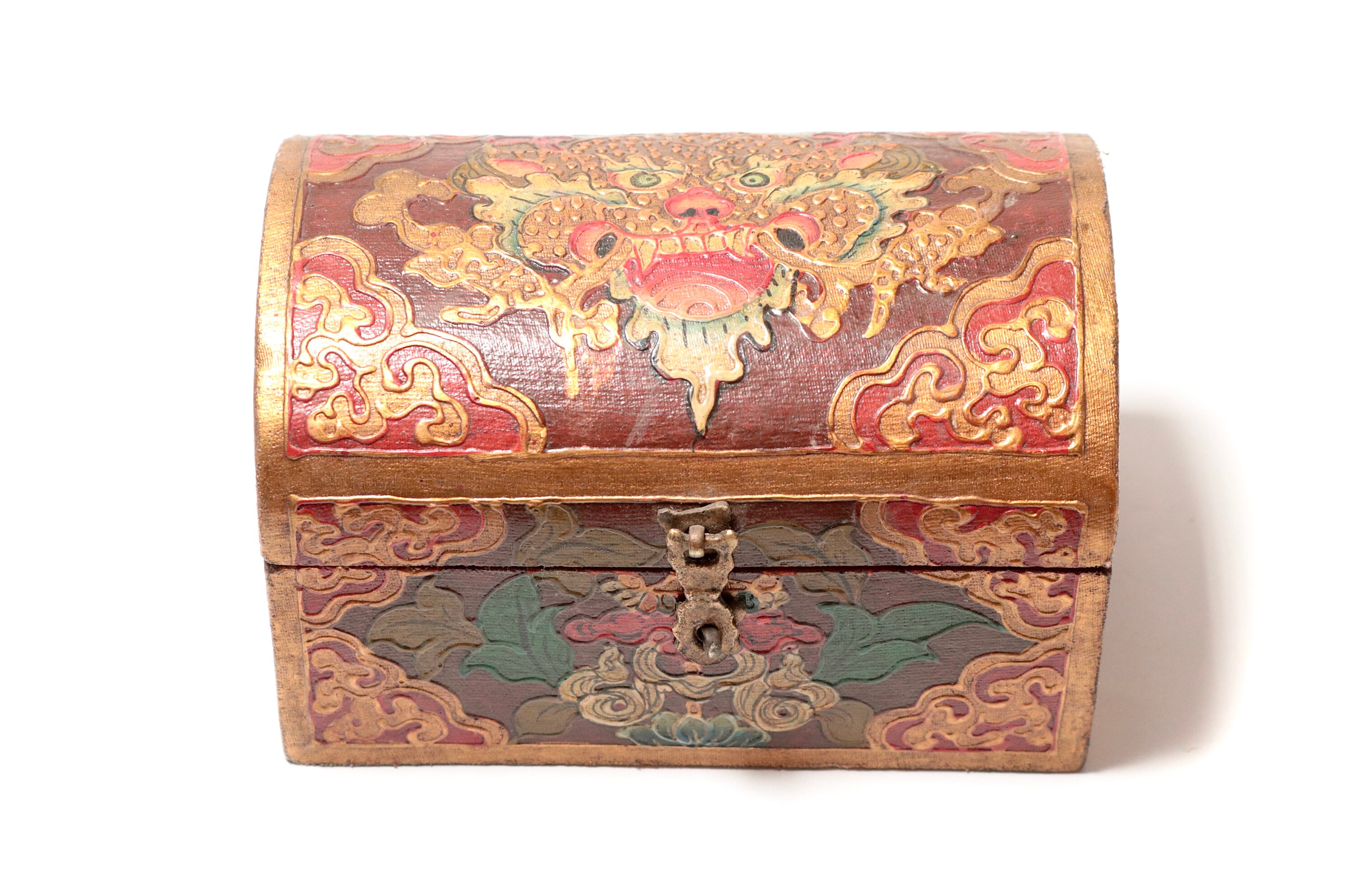 Tibetan wooden jewelry box Tibetan jewelry box Etsy