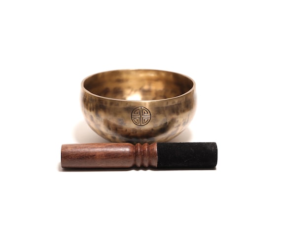 フルムーンシンギングボウル 14cm - チベットフルムーンシンギング