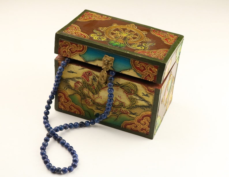 Tibetan wooden jewelry box-Tibetan jewelry box