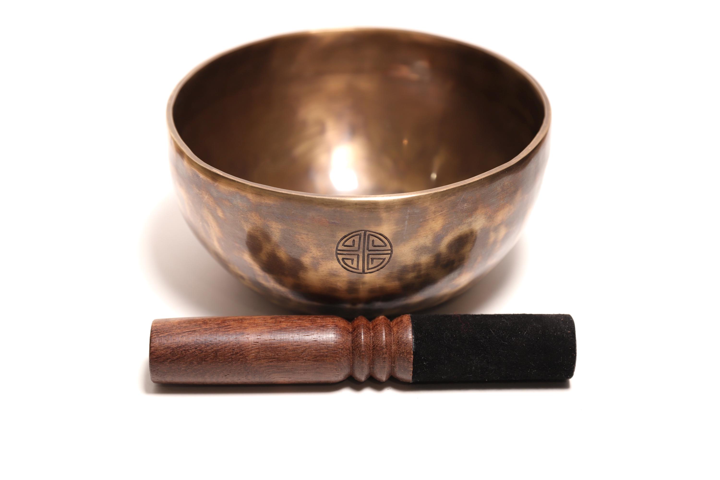 フルムーンシンギングボウル 17cm - チベットフルムーンシンギング