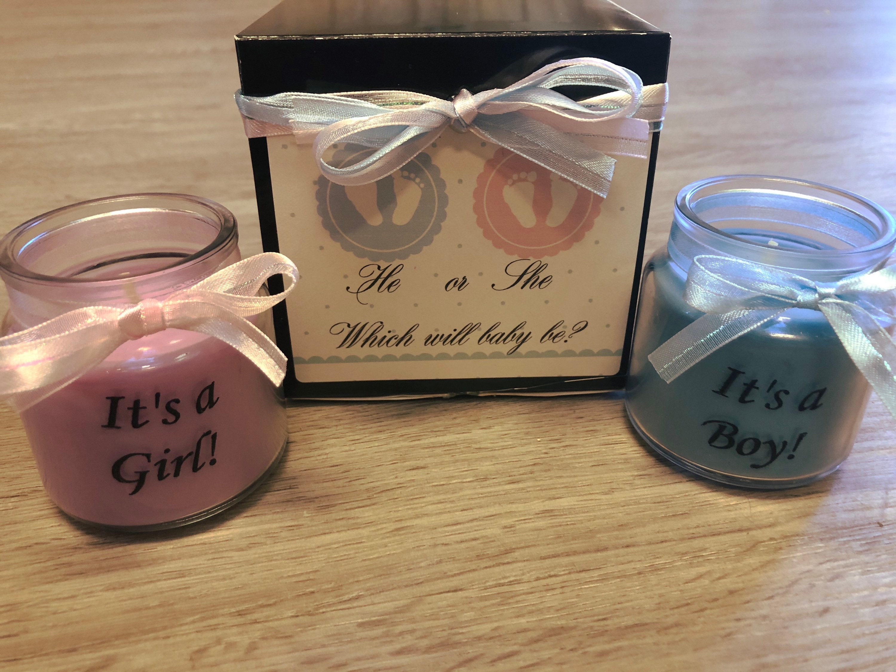 Gender Reveal Candle Etsy