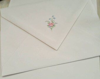 Vintage Regal Greetings Boxed Floral Rose Writing Paper Stationery Correspondence Set