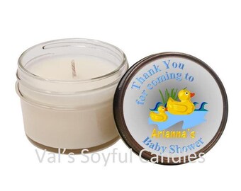 Baby Shower Favor / Rubber Duck Theme / Soy Candle Favor