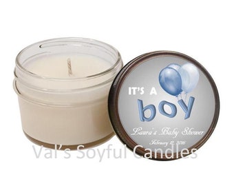 Baby Shower Favor / Boy / Soy Candle Favor