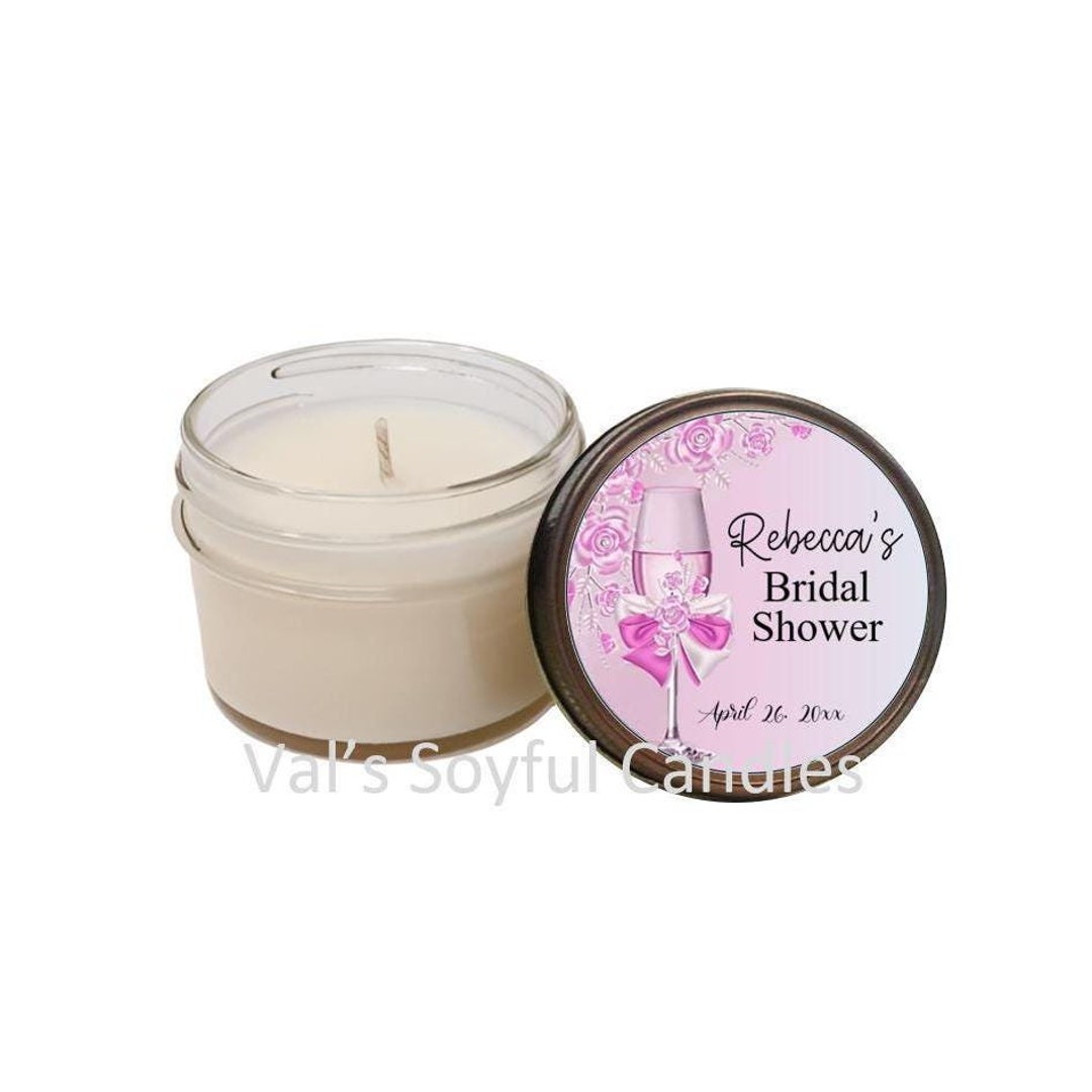 Champagne Bridal Shower Favor / Personalized Bridal Shower Favor / Soy ...