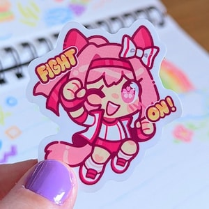 UMA MUSUME Haru Urara Süsser Vinyl Aufkleber | Wasserdichte wetterfeste Aufkleber | Umamusume Hübscher Derby Game Sticker