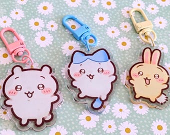 うさぎ | 2.75インチ 両面クリア なんか小さくてかわいいやつ アクリル