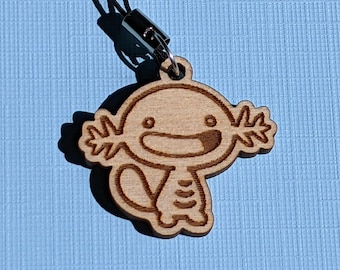ポケモン ウーパー ミニ木製携帯チャーム | 木製カットチャーム | レーザーカットアクセサリー | 木製アクセサリー