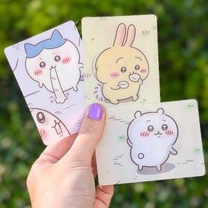 CHIIKAWA Animated Chiikawa Hachiware Usagi Lenticular Card Print | Lenticular Print Postcard | Chiikawa Anime Best Scenes | Cute Photo Card