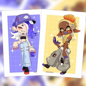 SPLATOON Deep Cut Shiver Frye Casual Y2K-Inspired Outfits Postcard Print | Heavy Card Stock Print
