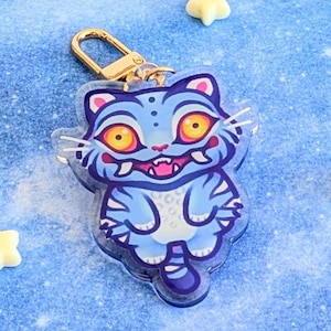 KDH Derpy Tiger Sussie Crow Acrylic Keychains | Cute Acrylic Charms | Clear Acrylic Accessories | K-Pop Demon Hunters