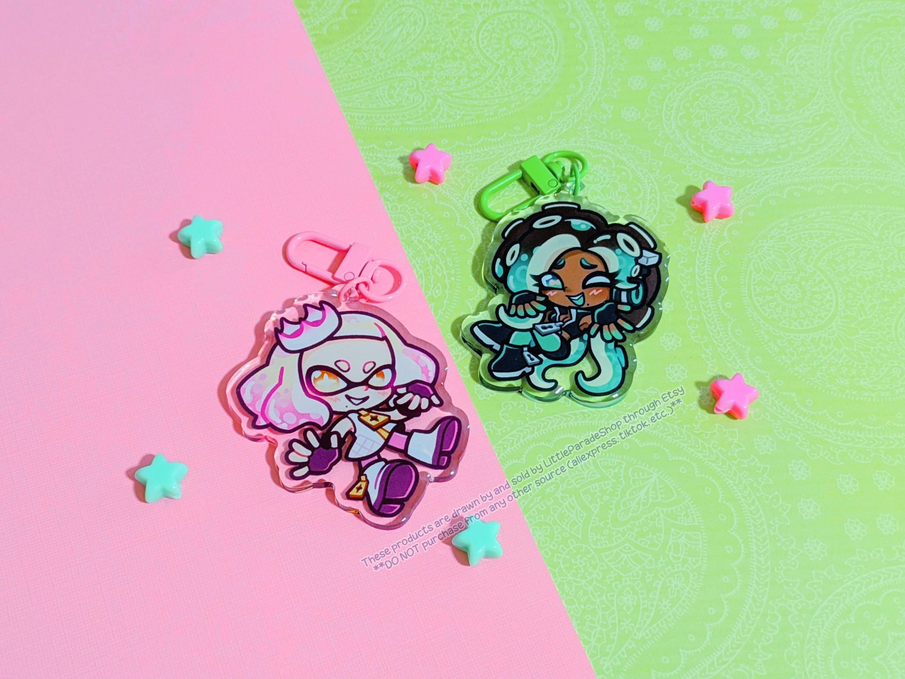 Splatoon 2 Keychains SPLATOON Pearl and Marina off the Hook Acrylic Keychains | Cute Acrylic ...