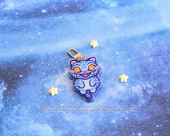 KDH Derpy Tiger Sussie Crow Acrylic Keychains | Cute Acrylic Charms | Clear Acrylic Accessories | K-Pop Demon Hunters