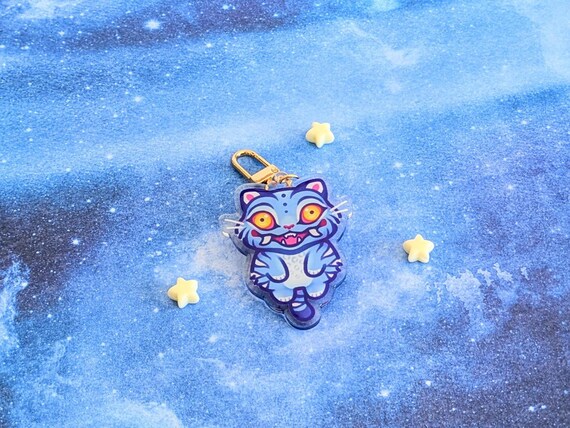 KDH Derpy Tiger Sussie Crow Acrylic Keychains | Cute Acrylic Charms | Clear Acrylic Accessories | K-Pop Demon Hunters